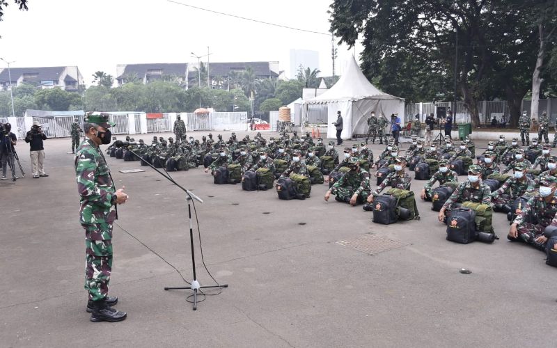  Potret 176 Nakes TNI yang Bantu Penanganan Covid-19 di DKI Jakarta