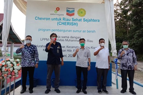  Bupati Rohil Resmikan Dua Sumur Air Bersih Dalam Sehari, Program Chevron untuk Riau Sehat Sejahtera (Cherish)