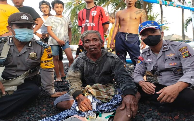  Nelayan Sulsel Terapung 15 Hari Ditemukan Selamat di Karangasem