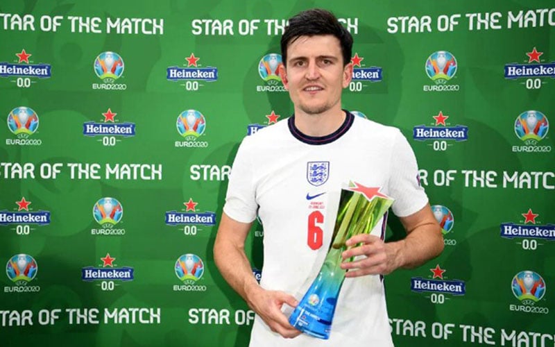  Inggris Hajar Jerman, Bek Manchester United Harry Maguire Terbaik