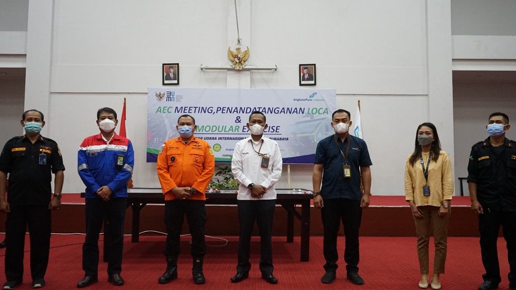 Tingkatkan Keselamatan dan Kemanan, Bandara Juanda Gelar AEC Meeting