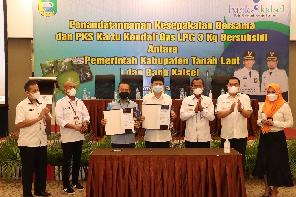  Terbitkan Kartu Kendali, Pemkab Tanah Laut & Bank Kalsel Permudah Warga Peroleh Gas LPG