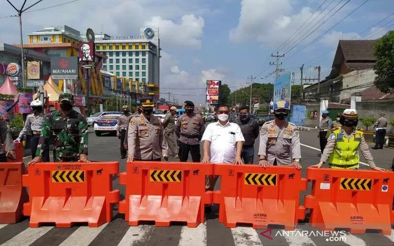  Jalur Masuk Kota Magelang Ditutup saat PPKM Darurat