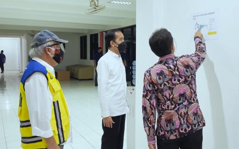  Tinjau RS Darurat Asrama Haji Pondok Gede, Jokowi: Untuk Antisipasi