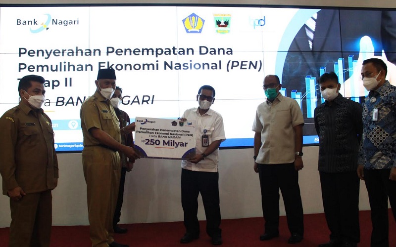  Bank Nagari Terima Penempatan Dana PEN Tahap II Rp250 Miliar dari DJPb Sumbar