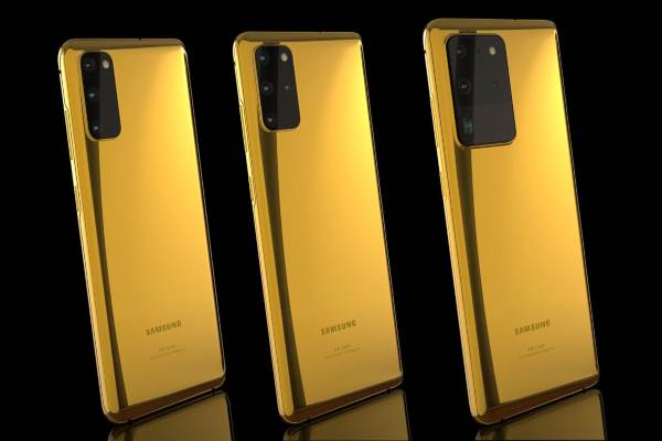 Samsung Galaxy S20 berlapis emas/istimewa