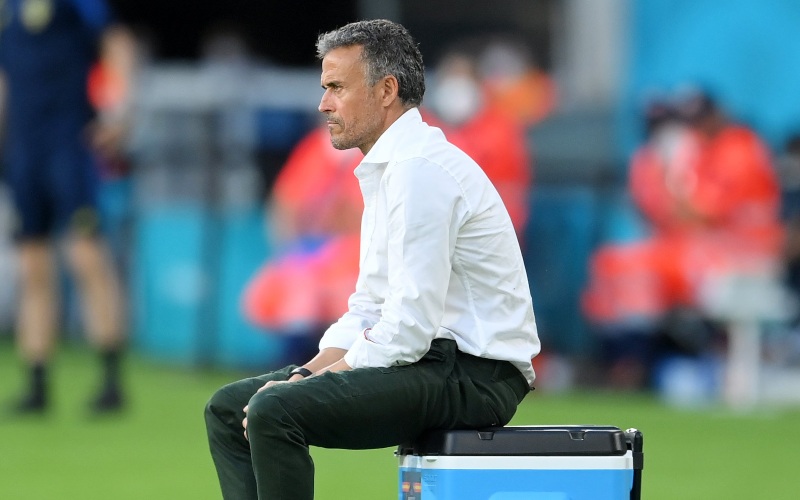 Pelatih timnas Spanyol Luis Enrique/Twitter-@EURO2020