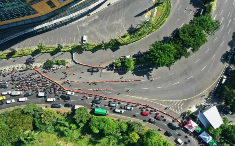  Akses Bundaran Waru Surabaya Ditutup 1x24 Jam