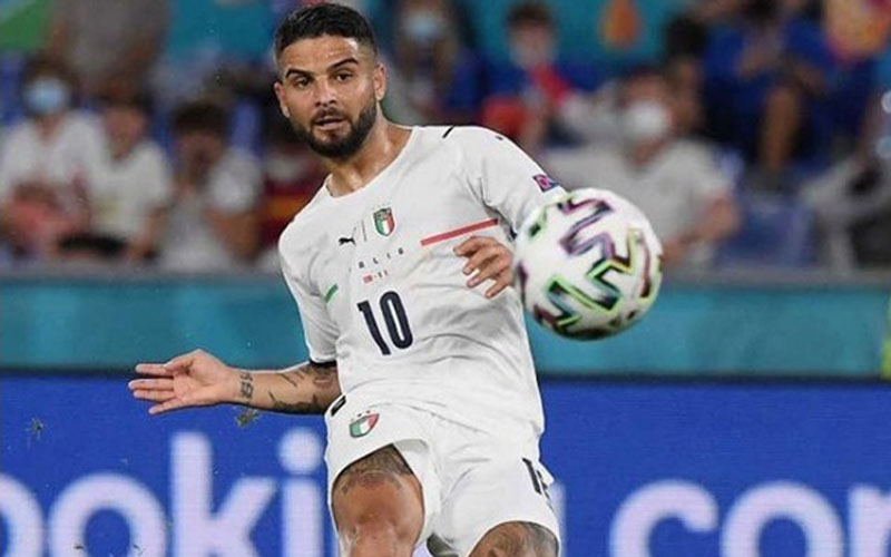 Pemain depan Italia Lorenzo Insigne./UEFA.com