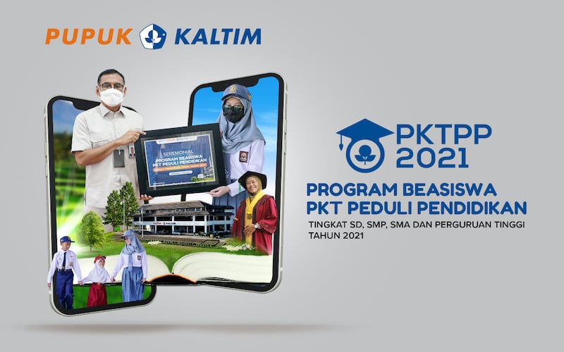 PT Pupuk Kalimantan Timur (PKT) kembali menyalurkan beasiswa PKT Peduli Pendidikan (PKTPP) tahun 2021 kepada 36 siswa berprestasi dari keluarga kurang mampu secara finansial di Kota Bontang./JIBI-Istimewa