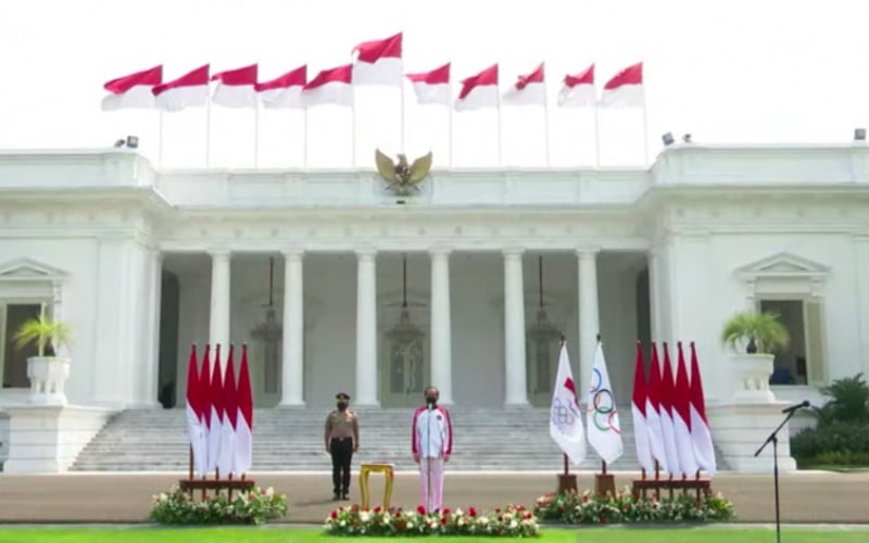  Lepas Kontingen RI ke Olimpiade Tokyo, Ini Pesan Presiden Jokowi