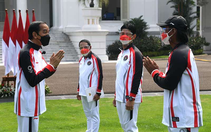  Presiden Joko Widodo Lepas Kontingen Indonesia Untuk Olimpiade Tokyo 2021