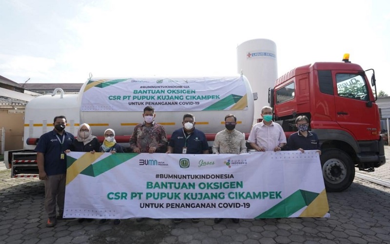  Pupuk Kujang Distribusikan 4 Ton Oksigen Medis untuk Masyarakat Kota Bogor