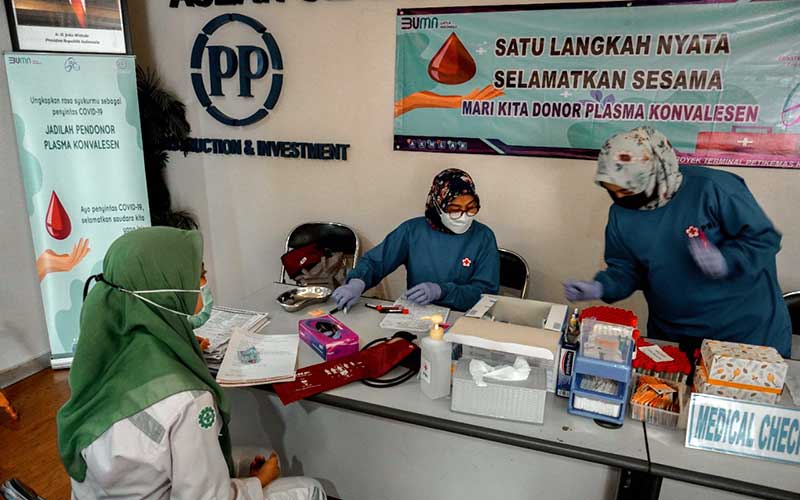  Dukung Program Pemerintah Dalam Penanganan Covid-19, PT PP (Persero) Gelar Donor Darah Plasma Konvalesen