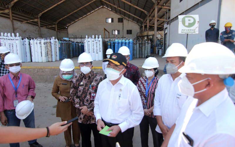  Menteri PMK Kunjungi Pabrik SBM Acetylene, Andil SBM Untuk Penanganan Covid-19