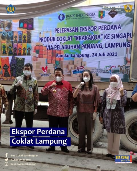  Cokelat Asal Lampung Mendunia Berkat Bantuan Bea Cukai dan Pemerintah Setempat