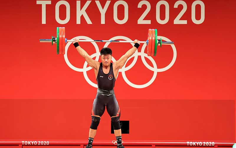  Lifter Indonesia Rahmat Erwin Abdullah Berhasil Raih Medali Perunggu Olimpiade Tokyo 2020