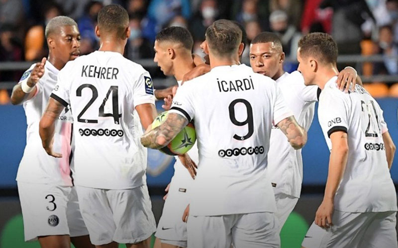  Hasil Liga Prancis : Achraf Hakimi Cetak Gol di Debut, PSG Menang 2–1