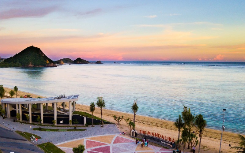 Kawasan The Mandalika, Nusa Tenggara Barat. Kawasan pariwisata ini dikelola oleh Indonesia Tourism Development Corporation./ITDC
