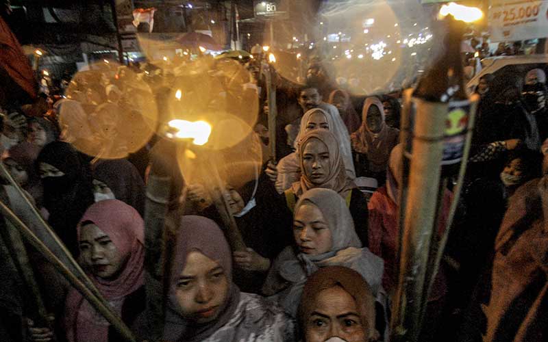  Pawai Obor di Bogor Dalam Rangka Menyambut Tahun Baru Islam 1 Muharram 1443 H