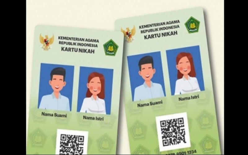  Mulai Bulan Ini, Kartu Nikah Fisik Disetop, Ganti Digital