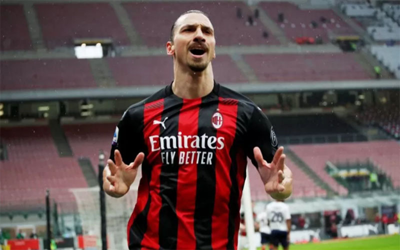 Ujung tombak AC Milan Zlatan Ibrahimovic./Antara/Reuters