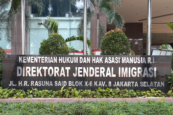 Gedung Direktorat Jenderal Imigrasi Kemenkumham di Jakarta. -Bisnis.com/Samdysara Saragih