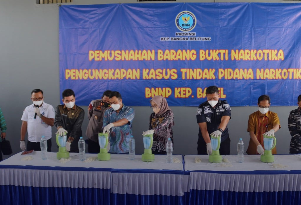  Sinergi Bea Cukai Pangkal Pinang dan BNNP Tindak Narkotika Seberat 1.150 gram di Kab. Bangka Tengah