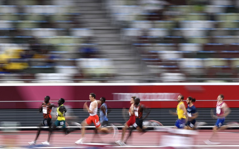 Ilustrasi: Sejumlah pelari memacu langkahnya dalam final 800 meter putra cabang atletik Olimpiade Tokyo 2020 di Stadion Olimpiade Tokyo, Jepang, Rabu (4/8/2021). Pelari Kenya berhasil meraih medali emas setelah menjadi yang tercepat dengan catatan waktu 1 menit 45.06 detik. ANTARA FOTO/Sigid Kurniawan/foc.