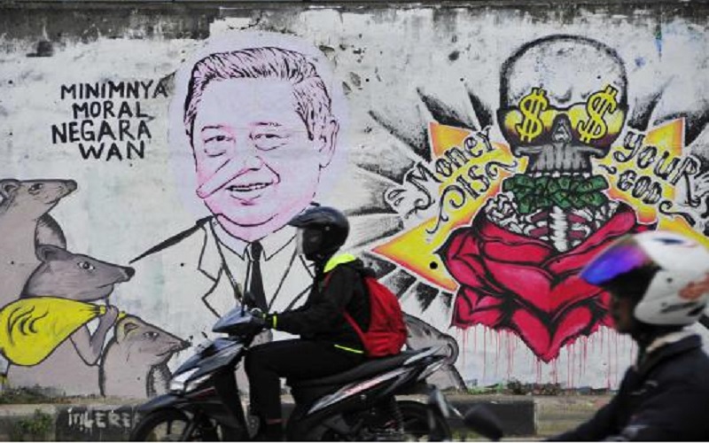 Kritik Presiden Lewat Mural Jalanan dari Soeharto, Gus Dur hingga SBY
