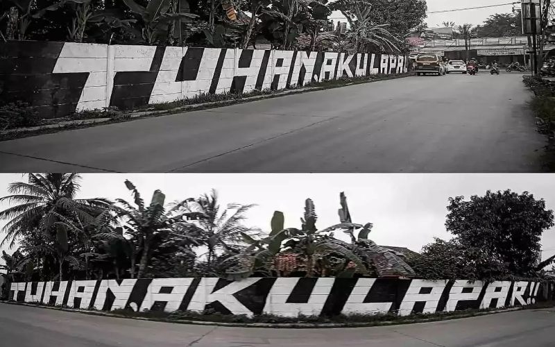  Pembuat Mural \"Tuhan Aku Lapar\" Tertekan Usai Disambangi Polisi