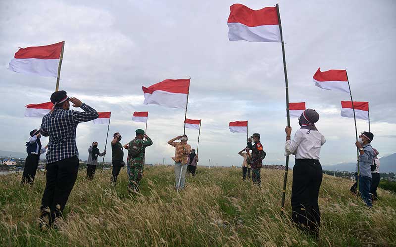  Pengibaran Bendera Merah Putih di Titik Nol Kota Banda Aceh