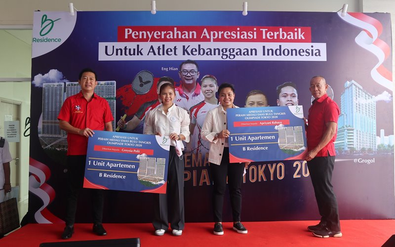  Greysia/Apriyani dan Anthony Ginting Kembali Diguyur Bonus