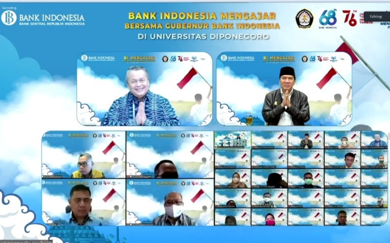  BI Mengajar di Universitas Diponegoro Hadirkan Gubernur BI Perry Warjiyo