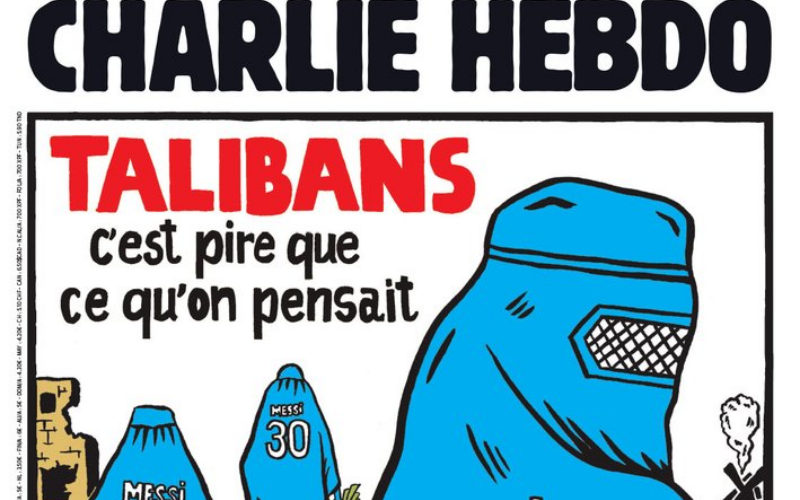  Charlie Hebdo Bikin Karikatur Kontroversi, Ada Gambar Taliban dan Messi