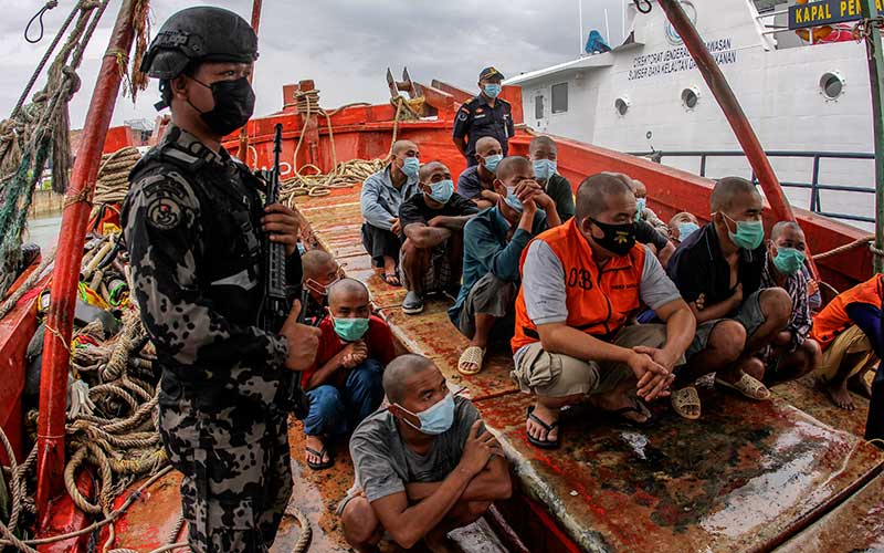  PSDKP Batam Amankan ABK dan Kapal Asing Berbendera Vietnam di Perairan Natuna Utara