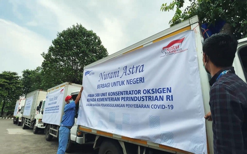  Astra (ASII) Ikut Donasikan Tabung Oksigen untuk Indonesia
