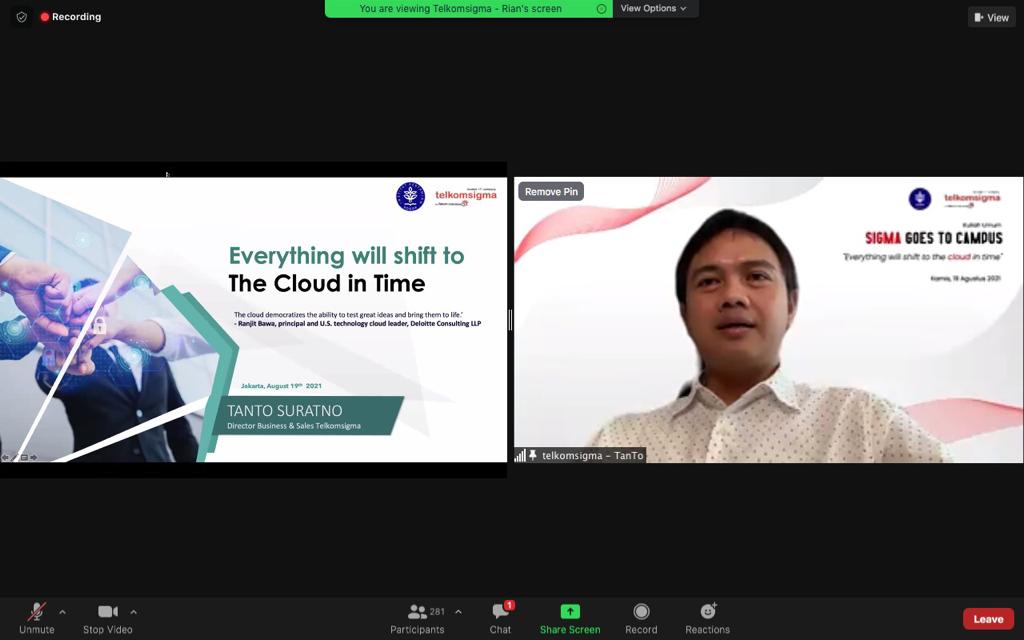 Kunci Sukses Digitalisasi, Telkomsigma Paparkan Esensi Cloud pada Akademisi