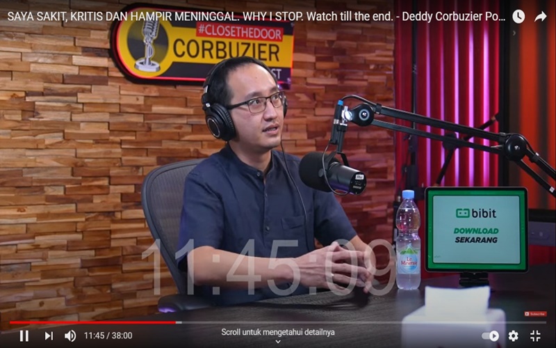  Deddy Corbuzier Kasih Uang Sekoper dan Mobil untuk Dokter Gunawan yang Merawatnya