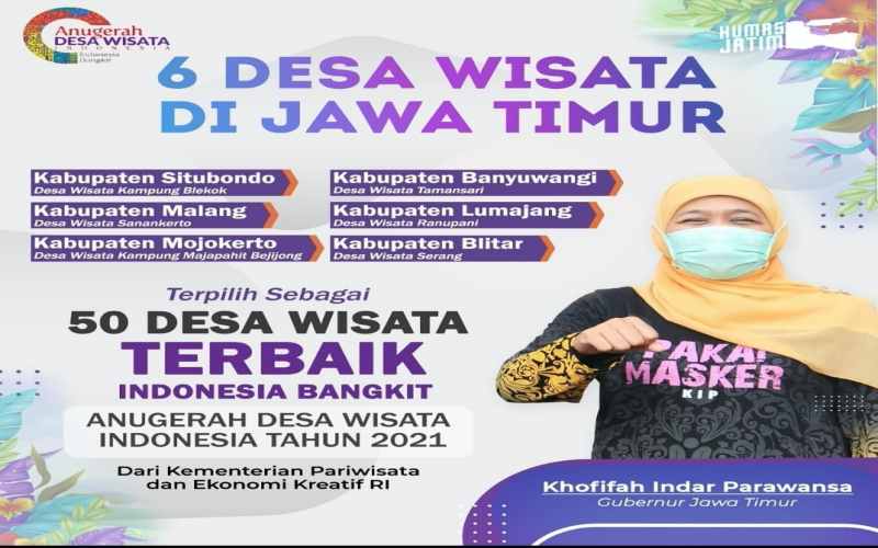  6 Desa Wisata Jatim Terpilih Jadi Desa Wisata Terbaik 2021