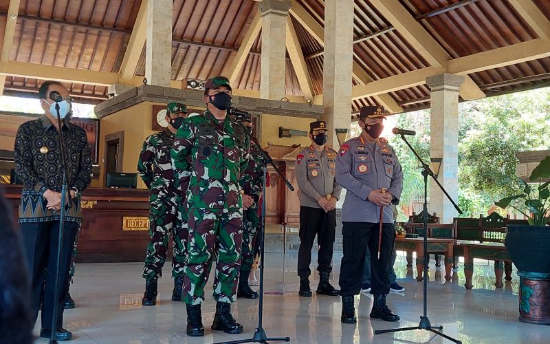  Panglima TNI dan Kapolri Berharap PPKM di Bali Segera Turun ke Level 3