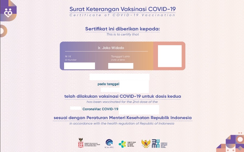  Sertifikat Vaksin Jokowi Bocor, UU Perlindungan Data Makin Mendesak