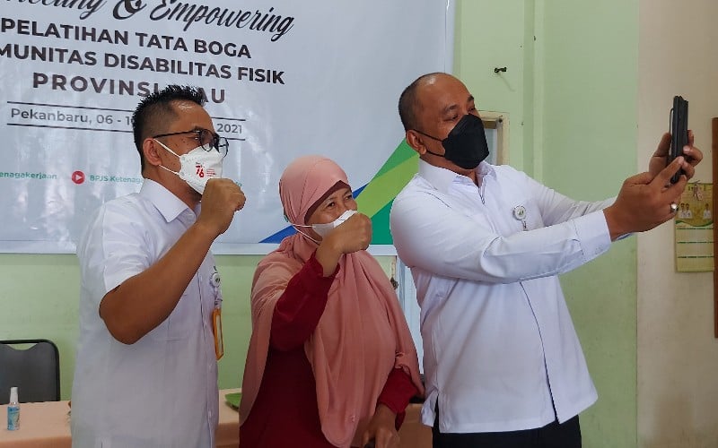  BPJamsostek Sumbar Riau Tingkatkan Keahlian Pekerja Disabilitas