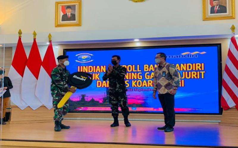  Gelar Undian Payroll, Bank Mandiri Beri Apresiasi Prajurit Koarmada II Surabaya