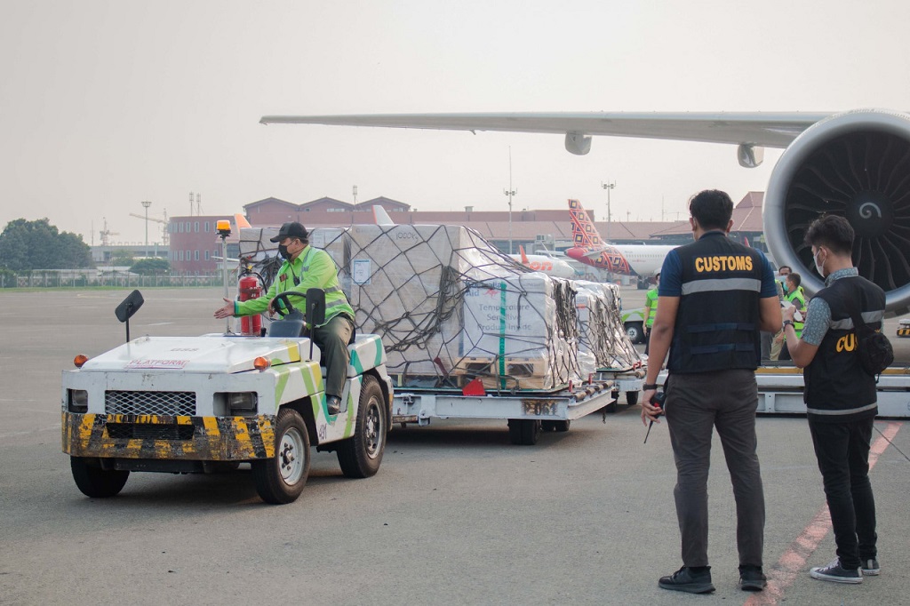  Vaksin Bantuan dari Australia Tiba di Indonesia, Bea Cukai Soekarno Hatta Berikan Pelayanan Optimal