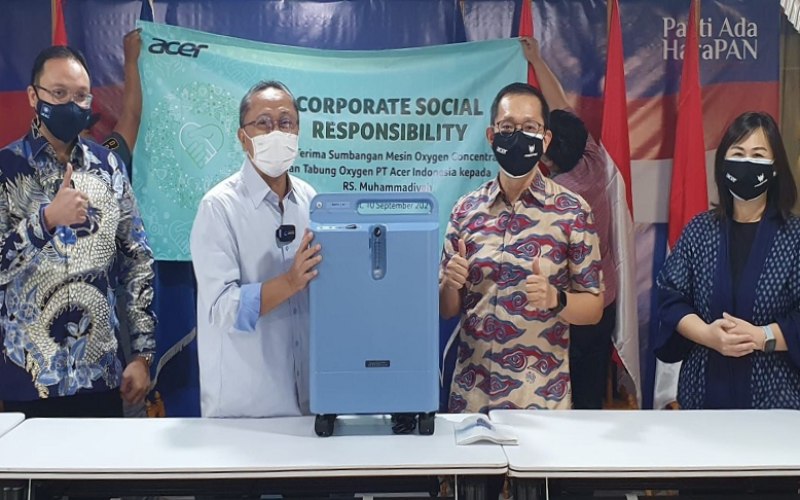 Acer Indonesia menyumbangkan oxygen concentrator untuk penanganan Covid-19 melalui Ketua MPR Zulkifli Hasan/Acer Indonesia 