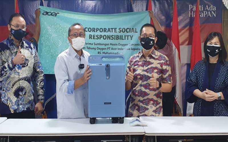  Acer Indonesia Sumbang Oxygen Concentrator untuk Penanganan Covid-19