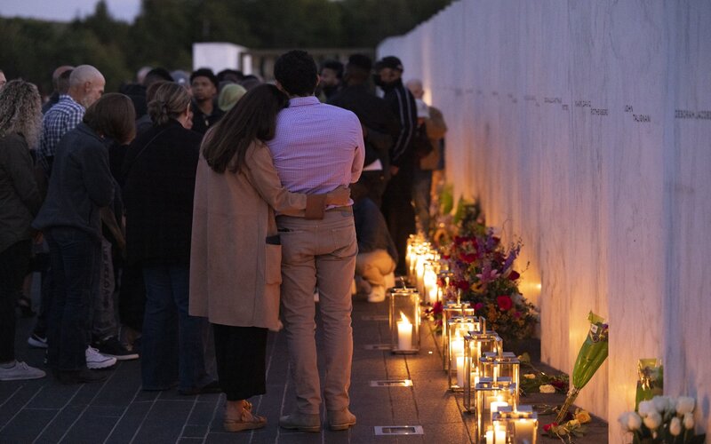 Peringatan jelang 20 tahun tragedi 11 September di Flight 93's Memorial Plaza, Pennsylvania, AS -  Bloomberg / Ryan Collerd.