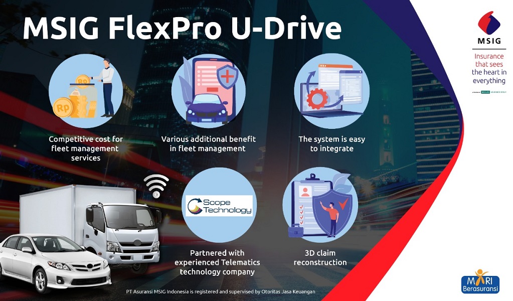  MSIG FlexPro U-Drive, Asuransi Kendaraan dengan Layanan Telematika