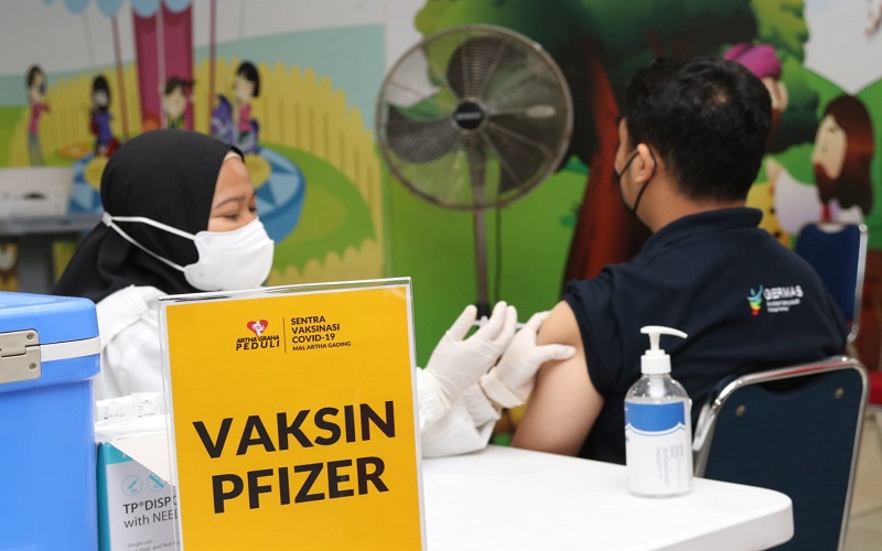 Mal Artha Gading (MAG) Jakarta menyelenggarakan vaksinasi Covid-19 jenis Pfizer untuk warga Jakarta, Rabu (1/9/2021). - Istimewa